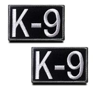 Zcketo Lot de 2 écussons tactiques K9 pour chien de l'armée, de la police, du patriot, de l'armée et de la police, de la patriote, de l'armée et du service pour chiens de taille moyenne et grande (K9)