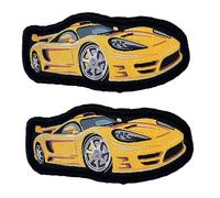 Zcketo Lot de 2 écussons thermocollants pour voiture de sport - À coudre - Pour vêtements, vestes, sacs à dos