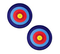 Zcketo Lot de 2 patchs de cibles tactiques de tir militaires drôles avec fermeture Velcro pour vêtements, gilets, sacs à dos, vestes, sacs de formation