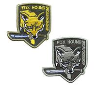 Zcketo Lot de 2 patchs tactiques Fox Hund de l'armée, de la police, du patriote, du patriote, des militaires brodés pour animaux de taille moyenne et grande