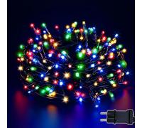 ZCLIKEU Guirlande lumineuse LED d'extérieur 20 m, 200 LED, avec prise, 8 modes, étanche IP44, guirlande lumineuse extérieure et intérieure, avec minuterie et fonction mémoire, parfaite pour jardin
