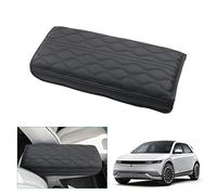 ZCLINKO Hyundaii Ioniq 5 2021+ Accoudoir Couverture,Accoudoirs Voiture Console Centrale de Rangement,Intérieur Accessoires(Noire)