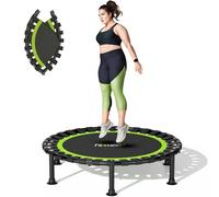 ZCMHAXJ Mini trampoline pliable, trampoline rebondissant de 101,6 cm pour adultes, capacité de 200 kg, trampoline d'exercice d'intérieur, trampoline d'entraînement de fitness pour adultes et enfants