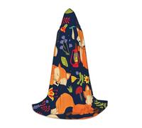 Zcmkjlg Adorable animal renard fleur bal masqué costume cape à capuche pour adolescents sorcière vampire sorcier Halloween fête cosplay