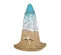 Zcmkjlg Belle étoile de mer sur la plage sable bal masqué costume cape à capuche pour adolescents sorcière vampire sorcier Halloween fête cosplay