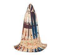 Zcmkjlg Boards On The Beach Déguisement de bal masqué Cape à capuche pour adolescents Sorcière Vampire Magicien Halloween Party Cosplay