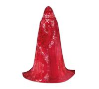 Zcmkjlg Décoration florale en forme de cœur - Cape à capuche pour adolescents - Sorcière, vampire, magicien, Halloween, fête, cosplay