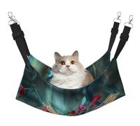Zcmkjlg Hamac pour animal domestique avec motif libellule sur la fleur - Pour chats, furets - Convient pour animal domestique, cochon d'Inde, hamster, chaton
