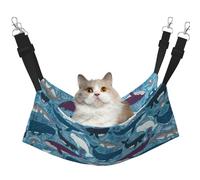 Zcmkjlg Hamac pour animal domestique motif baleine pour chats, furets et cochons d'Inde, hamster, chaton