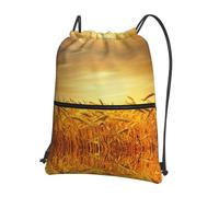 Zcmkjlg Sac à cordon de serrage avec poche à fermeture éclair, sac à dos pliable, réglable pour camping, festival, sortie