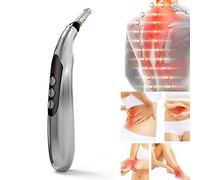 ZCPDP Stylo d'acupuncture USB Rechargeable électronique Acupuncture méridienne thérapie Machine Masseur soulagement de la Douleur Outils avec 2 têtes de Massage 9 Niveaux