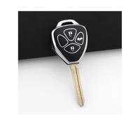 ZCPOPKNHNZ 2 3 Boutons Auto Étui Clé Coque pour Toyota RAV4 pour Crown pour Avalon pour Venza pour Corolla pour Camry pour Reiz pour Matrix(Noir,3 Boutons)