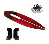 ZCPOPKNHNZ Accessoires Moto Repose-pied Pour PCX160 PCX 125 160 2021-2024 Modifié Protection Rebord Antidérapant Marchepied Palette Plaque Pédale Patins(ROUGE)