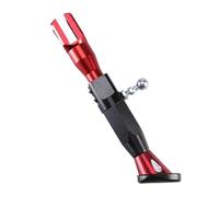 ZCPOPKNHNZ Béquille De Moto Réglable En Hauteur De 22 À 25 Cm Compatible Avec La Plupart Des Modèles De Motos Béquille Latérale(ROUGE)