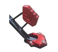 ZCPOPKNHNZ Extension De Béquille Latérale Universelle Pour Moto - Plaque De Support Antidérapante - Base Élargie(Auxiliary block Red)