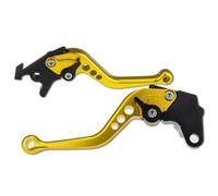 ZCPOPKNHNZ Leviers De Frein Et D'embrayage Pour Moto Pour Yamaha FZ1 Pour FAZER/GT FZ6 Pour FAZER/S2 FZ6R FZ8 XJ6 Pour DIVERSION ABS FZ6 Pour Fazer/S2 F-16 Y-688(Or,147mm)