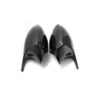 ZCPOPKNHNZ Pour 1 E87 E88 E81 E82 E90 E91 E92 E93 2004-2009 Enjoliveurs De Rétroviseur Extérieur Fibre Carbone Noir Brillant(Fibre de carbone)