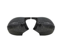 ZCPOPKNHNZ Pour 1 E87 E88 E81 E82 E90 E91 E92 E93 2004-2009 Enjoliveurs De Rétroviseur Extérieur Fibre Carbone Noir Brillant(Forged Carbon Look)