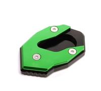 ZCPOPKNHNZ Pour Kawasaki Pour Versys 1000SE 2019 2020 2021 2022 Béquille De Moto Pied Extension De Béquille Latérale Plaque De Support(Green with Black)