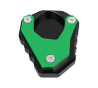ZCPOPKNHNZ Pour KAWASAKI ZX25R ZX 25R 2019 2020 2021 Moto CNC Béquille Extension Plaque Support Béquille Latérale Plaque Agrandisseur Pad(Vert)
