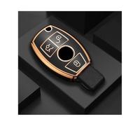 ZCPOPKNHNZ pour Mercedes pour Benz C E S G CLA GLA GLK GLC CLS W204 W463 W176 W251 W205 AMG Coque Étui Boîtier Clé Voiture TPU(Noir)