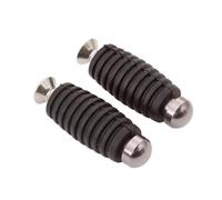 ZCPOPKNHNZ Repose-pieds Moto CNC 6mm Repose-pieds Pattes D'appui Pédale Pour Yamaha YZF R1 R15 R6 R25 R3 MT03 MT09 MT07 FZ07(GRIS)