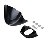 ZCPOPKNHNZ Spoiler Bas Avant Couvre-Garde-Boue Carénage de Menton Déflecteur d'air avec Support pour Harley pour Dyna pour Street Bob Fat Bob pour Wide pour Glide 2006-2017(Matte Black)