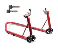 ZCPOPKNHNZ Support De Roue Arrière Universel Pour Moto Paddock Support De Roue Support De Levage Support Auxiliaire De Remplacement(Rear red stand)