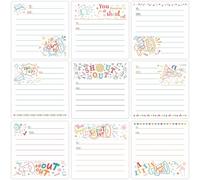 ZCPTZ Lot de 9 blocs-notes autocollants Shout Out de 7,6 x 7,6 cm de style positif pour bureau, école, récompenses, cadeaux de Noël - 450 feuilles de notes adhésives réutilisables