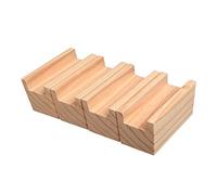 zcru004 Rainure de 5 cm de Haut Table en Bois Lit de Bureau Riser Meubles Pieds de Levage Jusqu'à,Ensemble de 4 Pièces Rehausseurs de Mubles en Bois pour Table de Bureau, lit, Meuble (1.8cm)