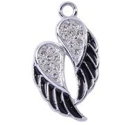 ZCSJD Lot de 20/40/60 pendentifs insectes volants de 11 à 24 mm, fournitures de fabrication de bijoux, strass étincelants, breloques en alliage pour loisirs créatifs