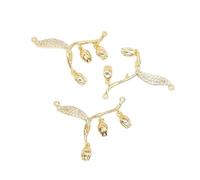 ZCSJD Lot de 5/10/15 breloques géométriques en strass de 10 à 33 mm, breloques en alliage de cristal étincelant pour la fabrication de bijoux, bracelets, colliers