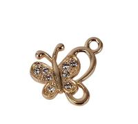 ZCSJD Lot de 50/100/150 breloques insectes volants de 15 à 19 mm en alliage et strass pour la fabrication de bracelets, colliers, loisirs créatifs, projets de bijoux
