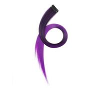 ZCSLD 22CM 20 pièces postiches de couleur dégradé bleu/rose pour femmes perruques dégradé de couleur perruques synthétiques fêtes de voyage carnaval