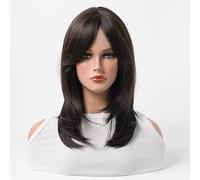 ZCSLD 40CM Black Brown Wigs For Women Hair Girls Hair Accessories On Daily Party Travel Parties Carnival