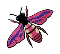 ZCSLD 5 pièces 28 cm Grande Taille Abeille dorée Broderie Patch Abeilles Grands Patchs pour vêtements appliqués brodés vêtements Sacs bâton Parches Bordados Ropa AC1001