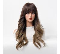 ZCSLD 60-70CM Light Purple/Black Brown Wigs For Women Curly Girls Hair Accessories On Daily Party Travel Parties Carnival