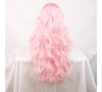 ZCSLD 80CM Blue/Red Color Gradient Wigs, Synthetic Wigs Wigs For Women Curly Girls Hair Accessories On Daily Party