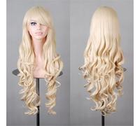 ZCSLD 80CM Blue/Red Color Gradient Wigs, Synthetic Wigs Wigs For Women Curly Girls Hair Accessories On Daily Party