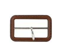 ZCSLD Kit de boucle de ceinture recouverte de cuir véritable, boucles intérieures de 60 mm, fermoir de rechange pour sangle de sac à dos, colliers pour animaux domestiques, couture et travaux manuels