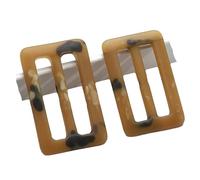 ZCSLD Lot de 10 boucles de ceinture en résine café de 3/4/5 cm pour écharpe en soie - Clip de taille pour t-shirt - Pinces à cravate pour femme - Bricolage de vêtements - Boucle d'angle