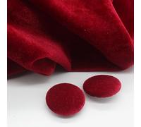 ZCSLD Lot de 10 boutons ronds recouverts de tissu velours doré de 10 à 28 mm avec tige en métal pour vêtements, travaux manuels, couture