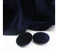 ZCSLD Lot de 10 boutons ronds recouverts de tissu velours doré de 10 à 28 mm avec tige en métal pour vêtements, travaux manuels, couture