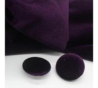 ZCSLD Lot de 10 boutons ronds recouverts de tissu velours doré de 10 à 28 mm avec tige en métal pour vêtements, travaux manuels, couture