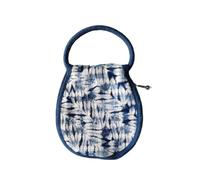 ZCSLD Lot de 12 sacs à main en tissu teint à la main pour clés de 11 cm avec poche pour pièces de monnaie, Ondulations., About 12*11CM