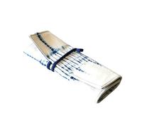 ZCSLD Lot de 12 sacs en tissu teints à la main avec cordon de serrage et compartiments 23 cm