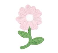 ZCSLD Lot de 15 petits écussons brodés au crochet Motif tournesol 14,5 x 8,5 cm