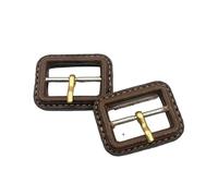 ZCSLD Lot de 5 boucles de ceinture recouvertes de cuir, taille intérieure 26/52 mm, boucles coulissantes DIY de rechange pour sangles, colliers pour animaux de compagnie