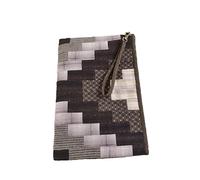 ZCSLD Sacs en tissu 30 x 20 cm pour travaux manuels, sacs brodés faits à la main, portefeuille en tissu avec poche pour pièces de monnaie, sac de poignet en patchwork pour téléphone, clés, carte