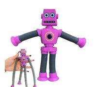 ZCSXK Jouet d'aspiration Robot - Jouets à Ventouse télescopiques en constante évolution,Jouet à Ventouse lumière LED pour garçons Filles